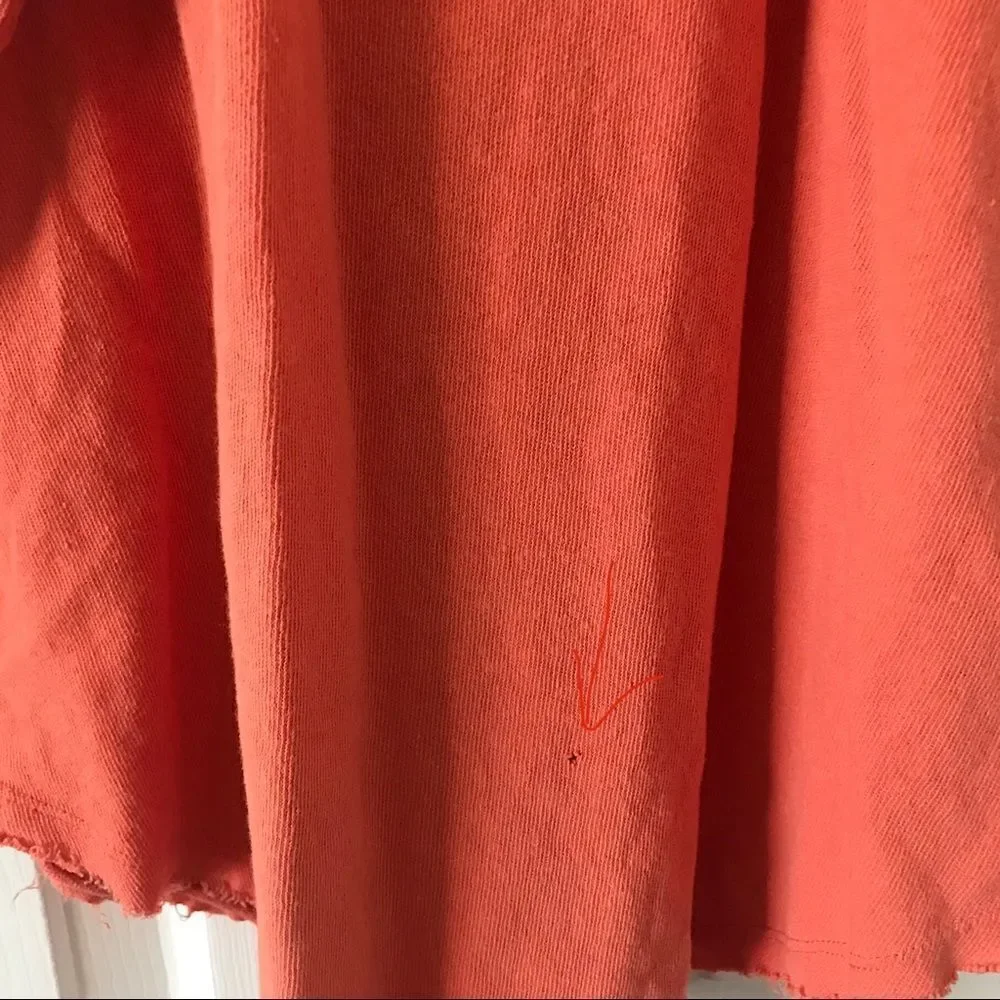 3/$15 We the free orange and beige off shoulder top